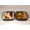 Cubeware Cubeware 64 oz. Square Container Black Base With Clear Lid, PK100 CS-1064B - alternate 2